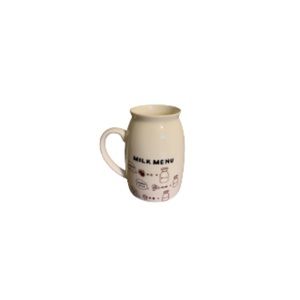 ASOS “Milk Menu” White Ceramic Mug